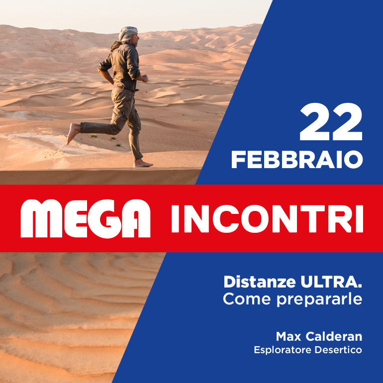 Iscriviti agli incontri gratuiti del Mega Intersport! Venerdì 22 Febbraio: Distanze ULTRA. Come prepararle